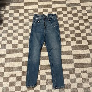 Abercrombie & Fitch Curve Love 26 high rise super skinny ankle